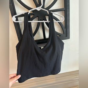 Size large, black, tank top/sports bra